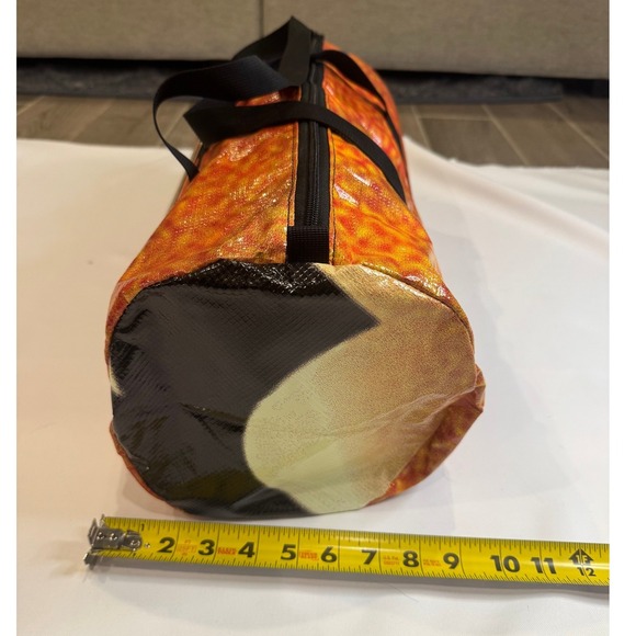 Rareform Duffle Bags (made from vinyl billboards) | Climate  Rareform Duffel Bag Unisex Medium Orange Yellow New Repurposed‎ Billboard Vinyl